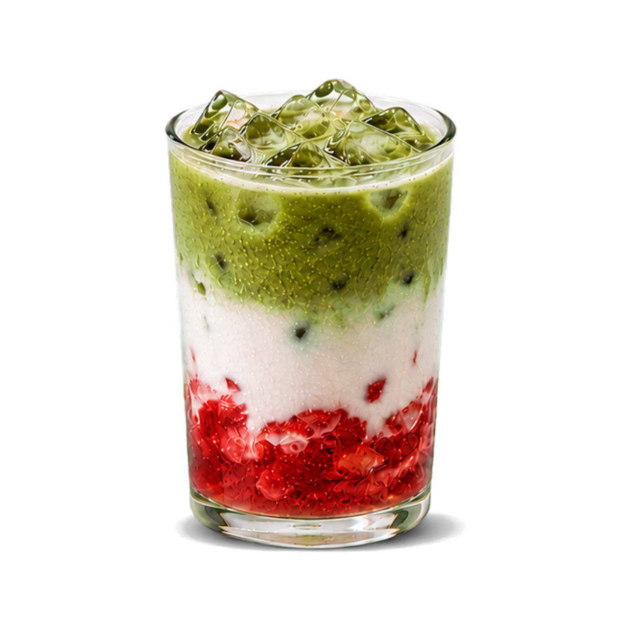 Strawberry Matcha from 12:31 Coffee